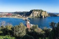 Trentaremi bay from Nisida Island in the gulf of Naples, Italy