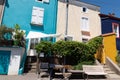 Trentemoult village street colorful houses in south west Brittany France Royalty Free Stock Photo