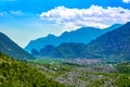 Trentino rural landscape, Sarca Valley above Garda Lake Royalty Free Stock Photo