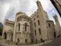 Trento cathedral dome fisheye view Royalty Free Stock Photo