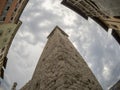 Trento cathedral dome fisheye view Royalty Free Stock Photo