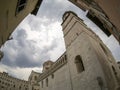 Trento cathedral dome fisheye view Royalty Free Stock Photo