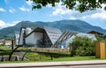 Trento, Italy, June 2021. A particular point of view for the science museum: the