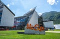 Trento, Italy, June 2021. A particular point of view for the science museum: the