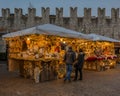 Trento, Italy, November 22, 2017 : Christmas Market, Trento, Trentino Alto Adige, Italy
