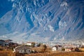Trento suburbs with mountain background Royalty Free Stock Photo