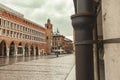 Trento Trieste square in Ferrrara in Italy 2