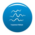 Treponema Pallidum icon blue Royalty Free Stock Photo