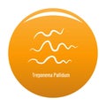 Treponema Pallidum icon orange