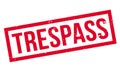 Trespass rubber stamp