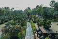 The tress garden that has many kinds of trees, at Nongnuch park, Pattaya, Thailand.