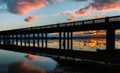 Trestle Bridge Sunrise Royalty Free Stock Photo