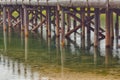 Trestles of Fishing Bridge Royalty Free Stock Photo