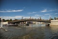 The Tretyakovsky Bridge in central Moscow