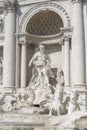 Trevi Fountain, detail, statue of the God Ocean. Rome Italy Royalty Free Stock Photo