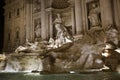 The Trevi Fountain, Fontana di Trevi, by night, Rome, Italy Royalty Free Stock Photo