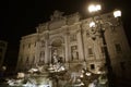 The Trevi Fountain, Fontana di Trevi, by night, Rome, Italy Royalty Free Stock Photo