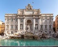 Trevi Fountain in the early morning - Rome, Italy Royalty Free Stock Photo