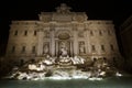 The Trevi Fountain, Fontana di Trevi, by night, Rome, Italy Royalty Free Stock Photo