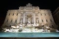 The Trevi Fountain, Fontana di Trevi, by night, Rome, Italy Royalty Free Stock Photo