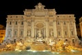 Trevi Fountain Fontana di Trevi at night, Rome Historic Centre, Italy Royalty Free Stock Photo