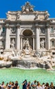 Trevi Fountain Fontana di Trevi at night in Rome, Italy. Royalty Free Stock Photo