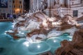 Trevi Fountain or Fontana di Trevi at night, Rome, Italy Royalty Free Stock Photo