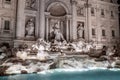 Trevi Fountain or Fontana di Trevi at night, Rome, Italy Royalty Free Stock Photo