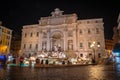 Trevi Fountain or Fontana di Trevi at night, Rome, Italy Royalty Free Stock Photo