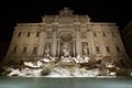 The Trevi Fountain, Fontana di Trevi, by night, Rome, Italy Royalty Free Stock Photo