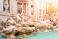 Trevi Fountain, Italian: Fontana di Trevi, in Rome, Italy. Royalty Free Stock Photo