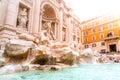 Trevi Fountain, Italian: Fontana di Trevi, in Rome, Italy. Royalty Free Stock Photo