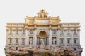 The Trevi Fountain Italian: Fontana di Trevi isolated on white background Royalty Free Stock Photo