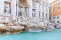 Trevi Fountain, Italian: Fontana di Trevi, Rome, Italy. Royalty Free Stock Photo