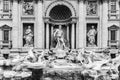 Trevi Fountain, Italian: Fontana di Trevi, in Rome, Italy. Royalty Free Stock Photo