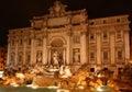 The Trevi fountain at night Royalty Free Stock Photo
