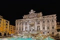 Trevi Fountain at night