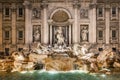 The Trevi Fountain by night