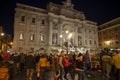 Trevi Fountain at night Royalty Free Stock Photo