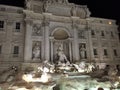 Trevi fountain night Royalty Free Stock Photo