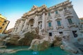 Trevi Fountain in Rome, Italy, at morning light Royalty Free Stock Photo