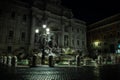 Trevi fountain at night, Rome, Italy. Royalty Free Stock Photo