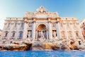 Trevi Fountain sunset baroque architecture and landmark Rome Italy