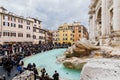 Trevi Fountain in Trevi Square (Piazza di Trevi) in Rome, Italy Royalty Free Stock Photo