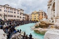 Trevi Fountain in Trevi Square (Piazza di Trevi) in Rome, Italy Royalty Free Stock Photo