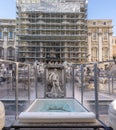 Trevi Fountain under reconstruction Royalty Free Stock Photo