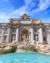 The Ã¢â¬ËFontana di TreviÃ¢â¬â¢Trevi Fountain is perhaps the most famous fountain in the world in Rome, Italy.