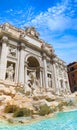 The Ã¢â¬ËFontana di TreviÃ¢â¬â¢Trevi Fountain is perhaps the most famous fountain in the world in Rome, Italy.