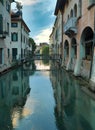 Treviso and Buranelli bridge historic center of the city