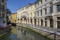 Treviso city / ITALY - June 17, 2018: Romantic Treviso city streets on the start of tourist season